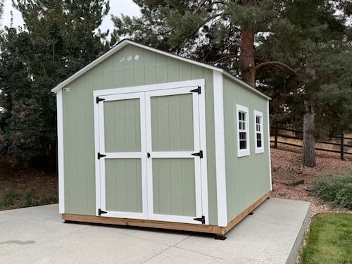 10' x 12 ' Shed On Top of Slab