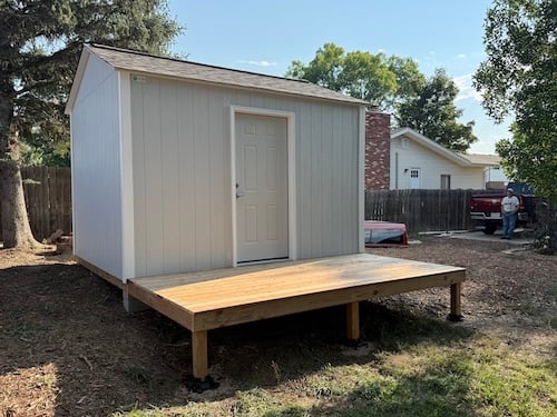 10' x 12' Shed with Deck