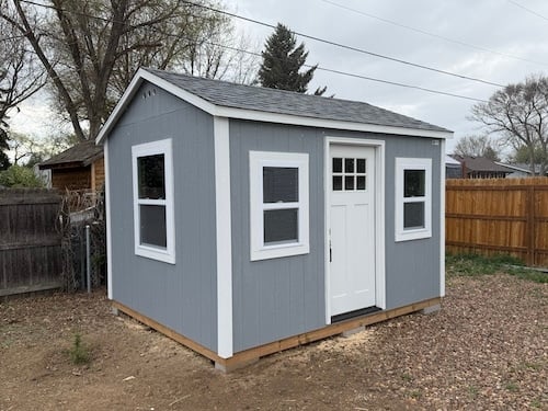 10' x 12'  Shed with 36" Steel Door**