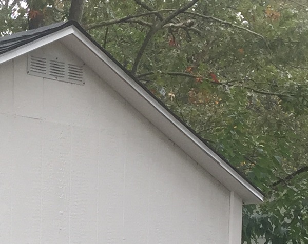All Storage Sheds Include a 4 inch Roof Over Hang