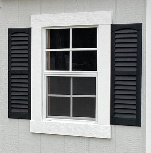 Window Shutters are a Nice Shed Option